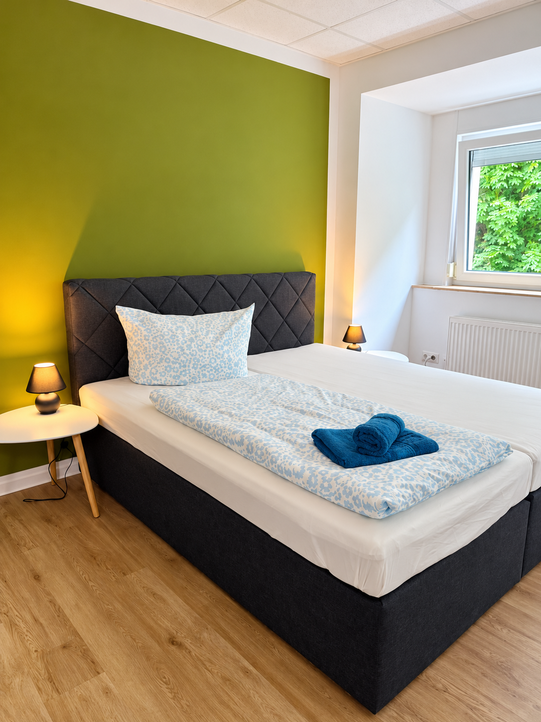 Schlafzimmer im Aschersleben Apartmenthaus